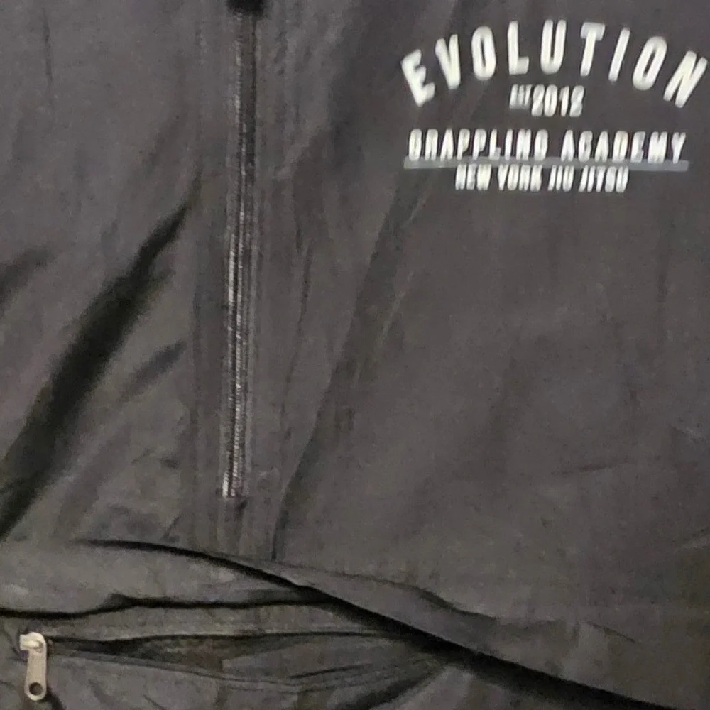 Champion Mens Evolution Grappling‎ Academy Jiu Jitsu Anorak Jacket Black Large